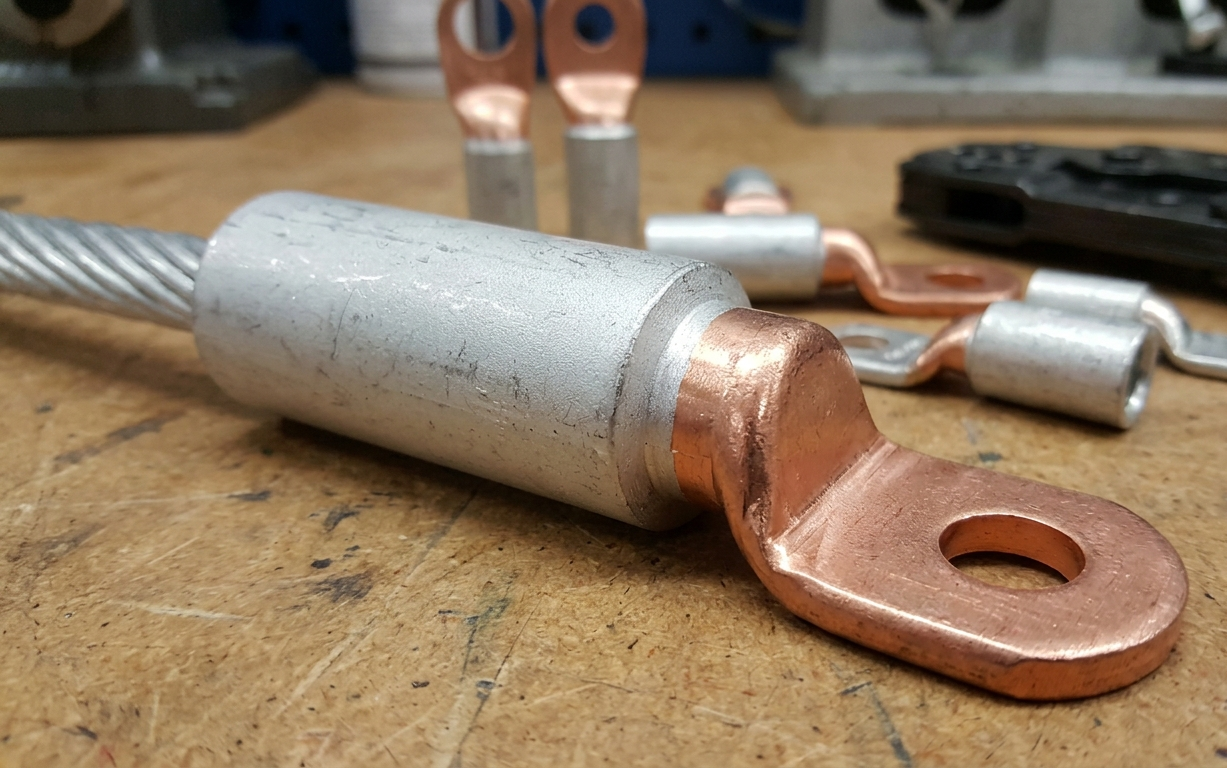 Copper cable lugs
